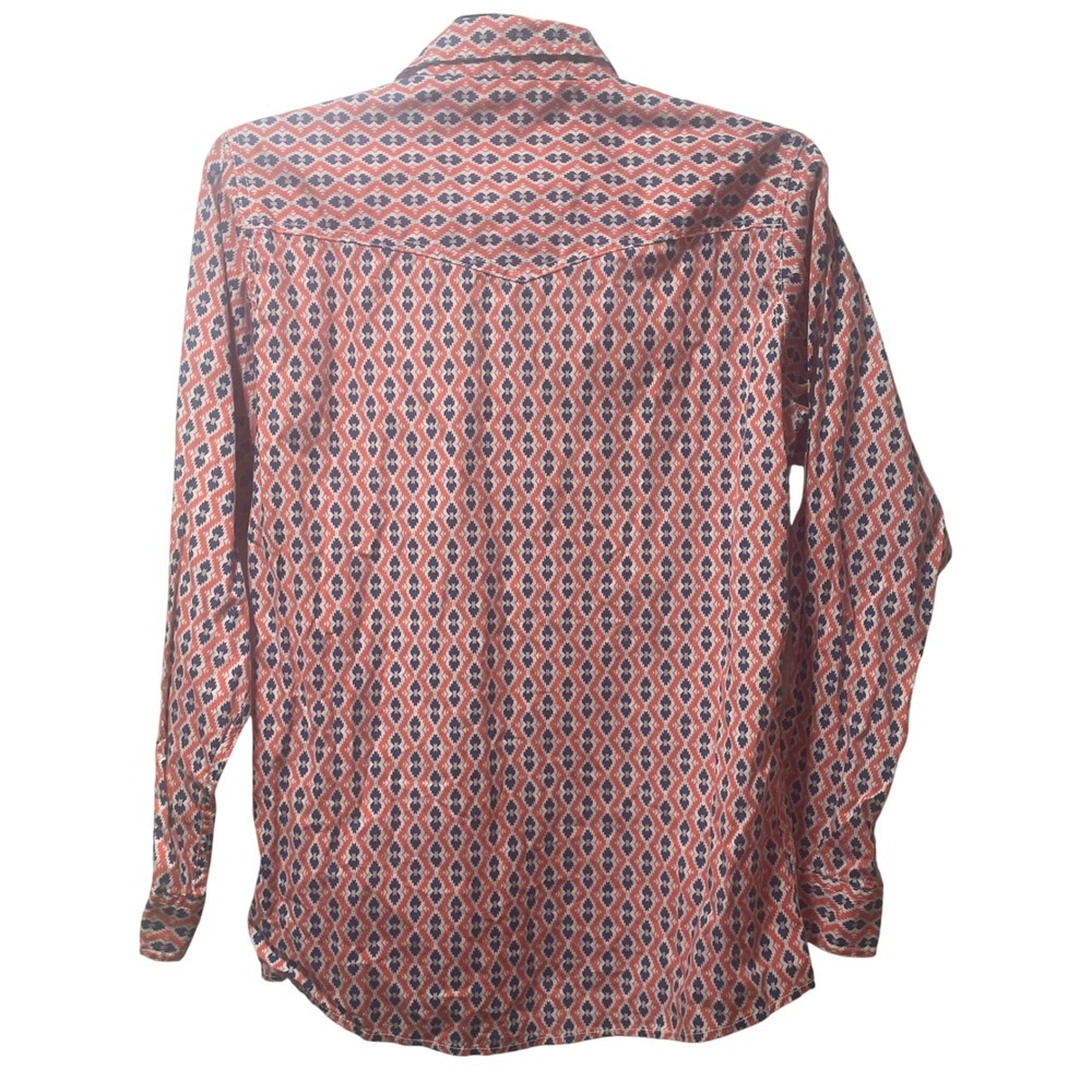 Wrangler 20X‎ Competition Western Snap Shirt XXL Geometric Aztec Long Sleeve - Picture 3 of 5